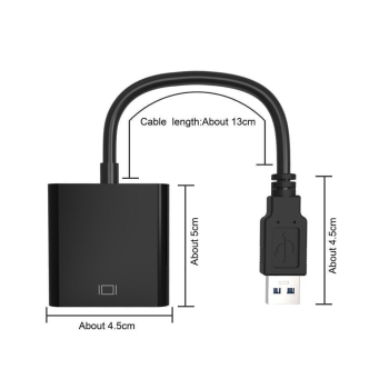 Adapter USB na HDMI, adapter USB 3.0/2.0 na HDMI 1080P Full HD (męski na żeński) [22200000256]